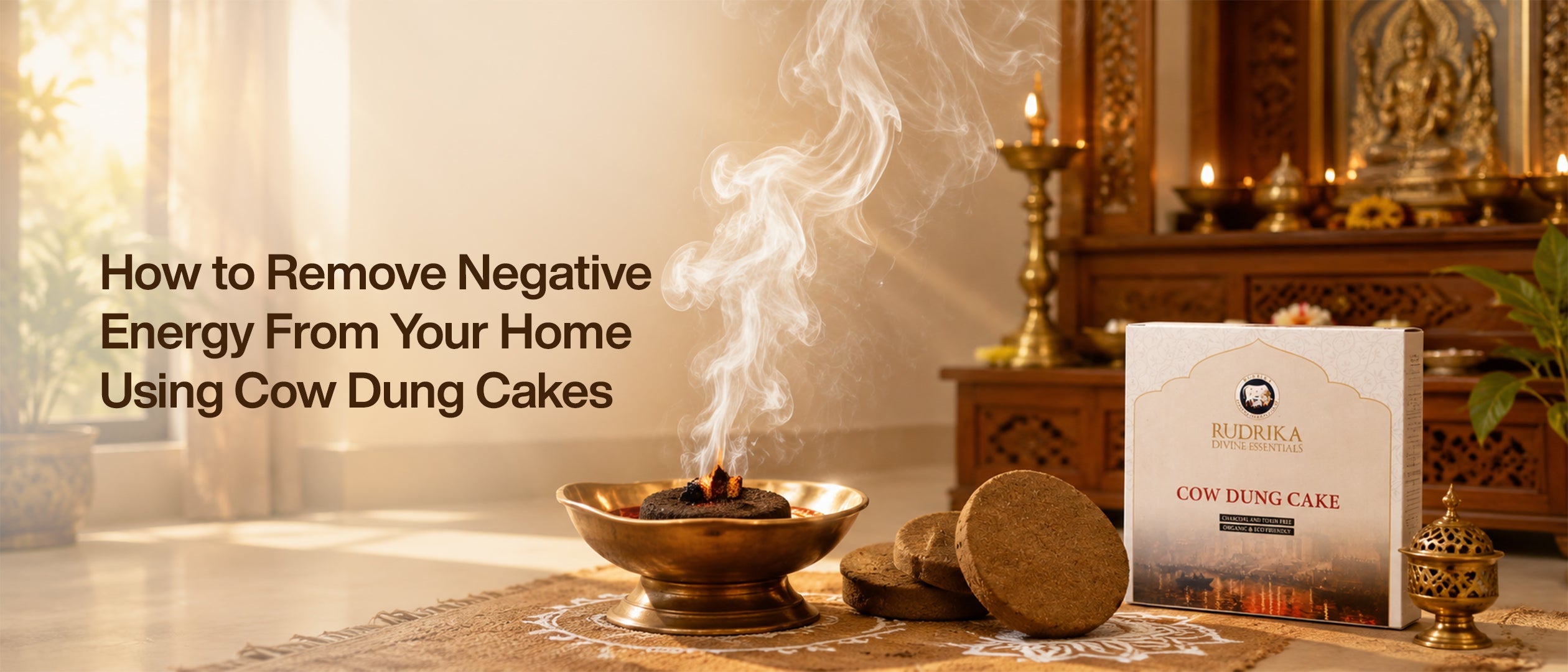 How to Remove Negative Energy From Your Home Using Cow Dung Cakes