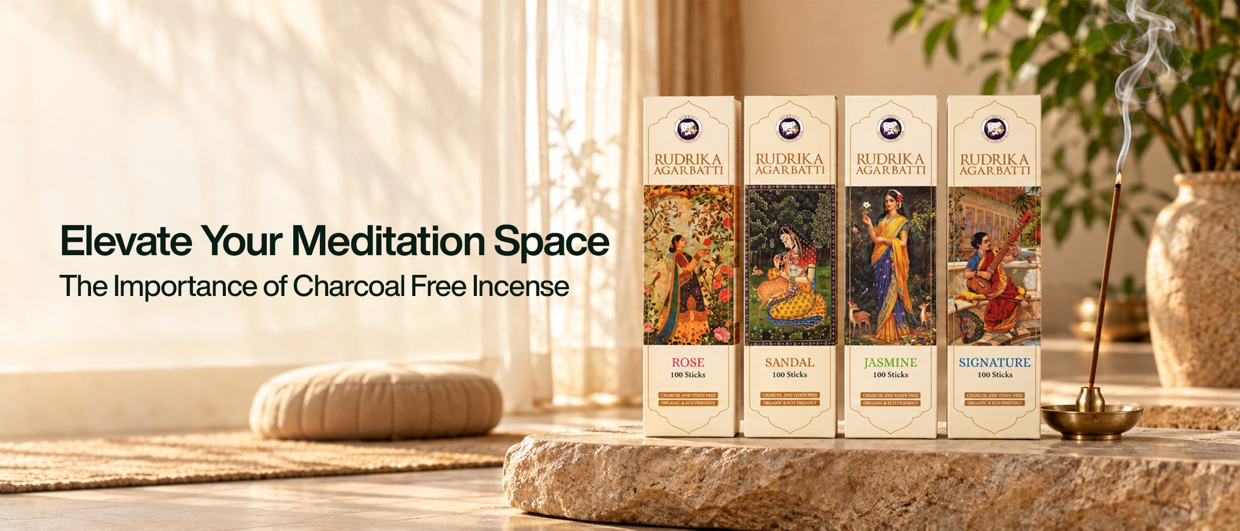 Elevate Your Meditation Space: The Importance of Charcoal-Free Incense
