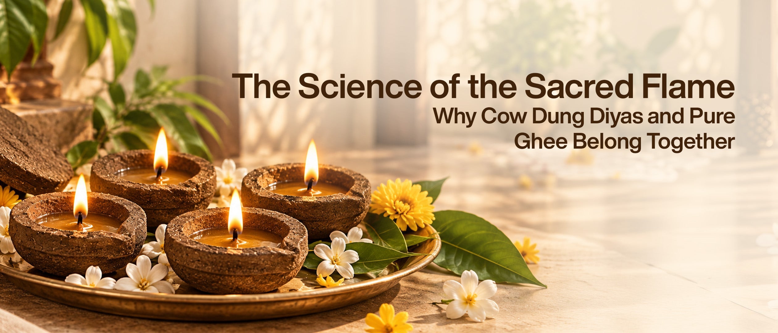 The Science of the Sacred Flame: Why Cow Dung Diyas and Pure Ghee Belong Together