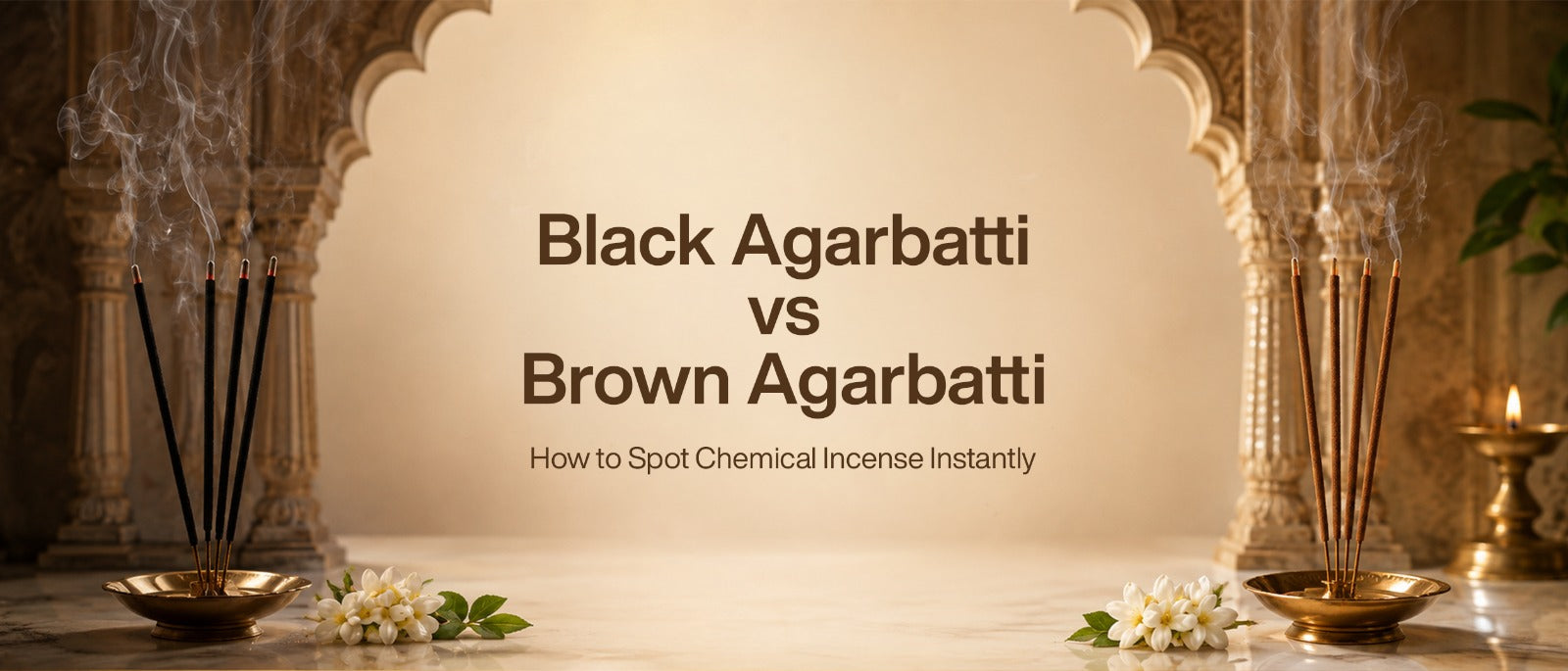Black vs. Brown Agarbatti: How to Spot Chemical Incense