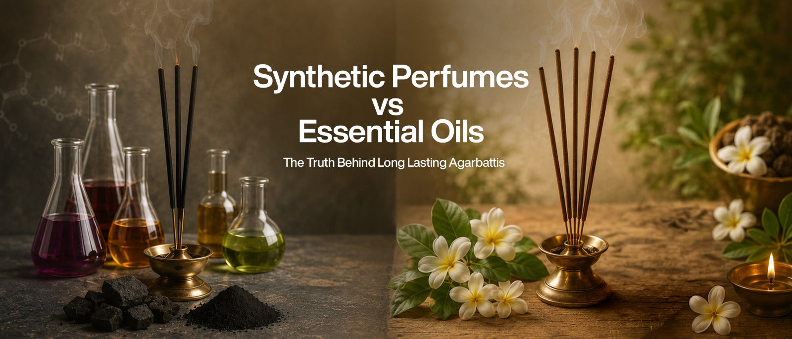 Synthetic Perfumes vs Essential Oils: The Truth Behind Long-Lasting Agarbattis